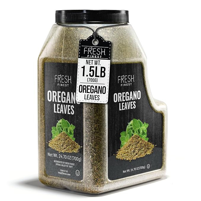 Fresh Finest Oregano Spice 24.70 oz ??Premium Dried Oregano Leaves Bulk, All-Natural, Non-GMO