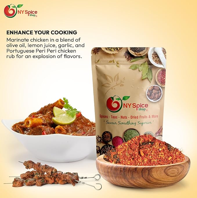 NY Spice Shop Portuguese Peri Peri Seasoning Mix - 4 Ounce Piri Piri Masala Multi Purpose Spice Rub