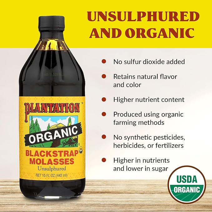 Plantation Organic Blackstrap Molasses, 15 oz (1)