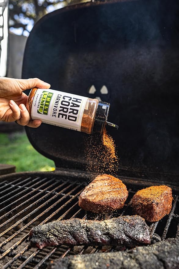 Hardcore Carnivore Chili Lime - Zesty Seasoning Blend (12 oz Shaker) Texas-Made Bold, Tangy Flavor