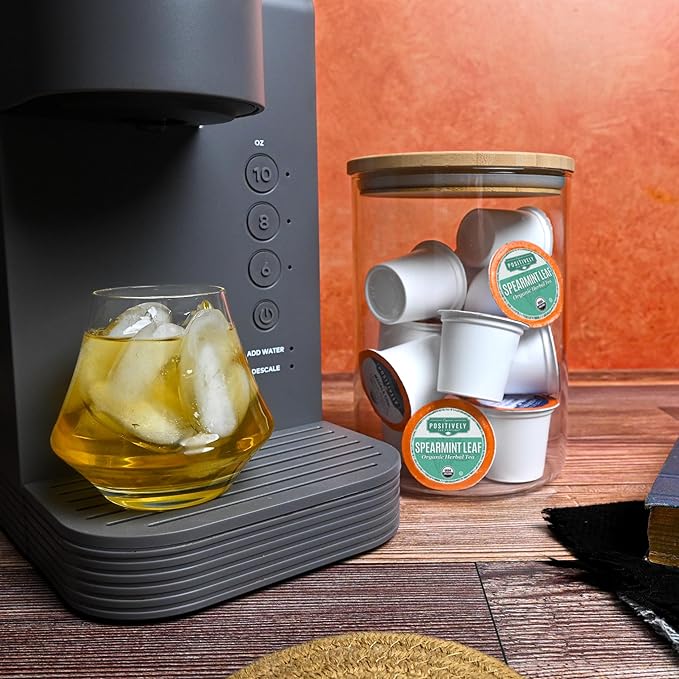 Organic Positively Tea Company, Spearmint Herbal Tea, K-Cup Compatible, 96 Pods