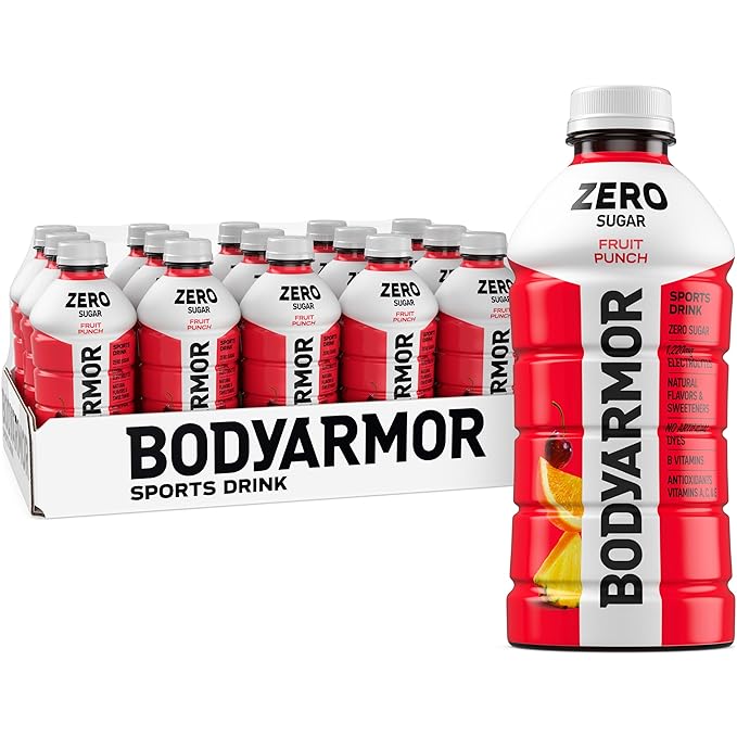 BODYARMOR ZERO Sugar Fruit Punch, Sugar Free Sports Drink - Low-Calorie Hydration - Natural Flavors