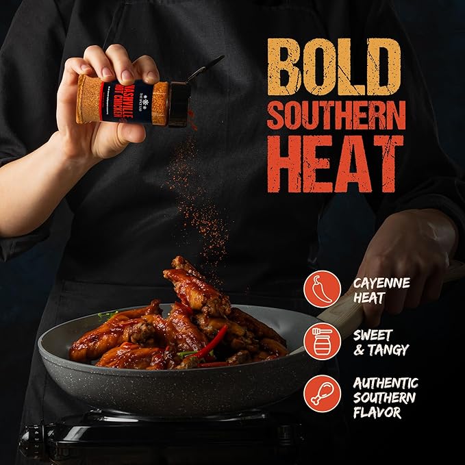 The Spice Lab Nashville Hot Chicken Seasoning - All Purpose Spicy Dry Rub for Chicken Wing Dust
