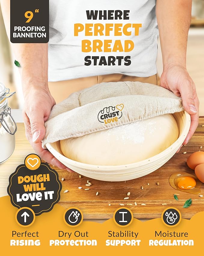 Dutch Oven Bread Baking - 5QT Enamel Bread-Oven - incl Sourdough Bread-Baking Suppliers like Dough