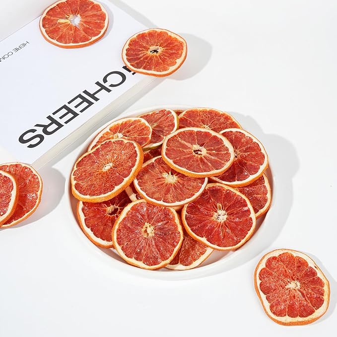 Dried Grapefruit Slices,Dehydrated Grapefruit Slices 8.82oz/250g Perfect for Cocktails,Fruit Tea