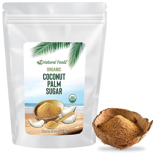 Z Natural Foods Organic Coconut Sugar - Nutrient-Dense, Flavorful & Unrefined Brown Coconut Sugar