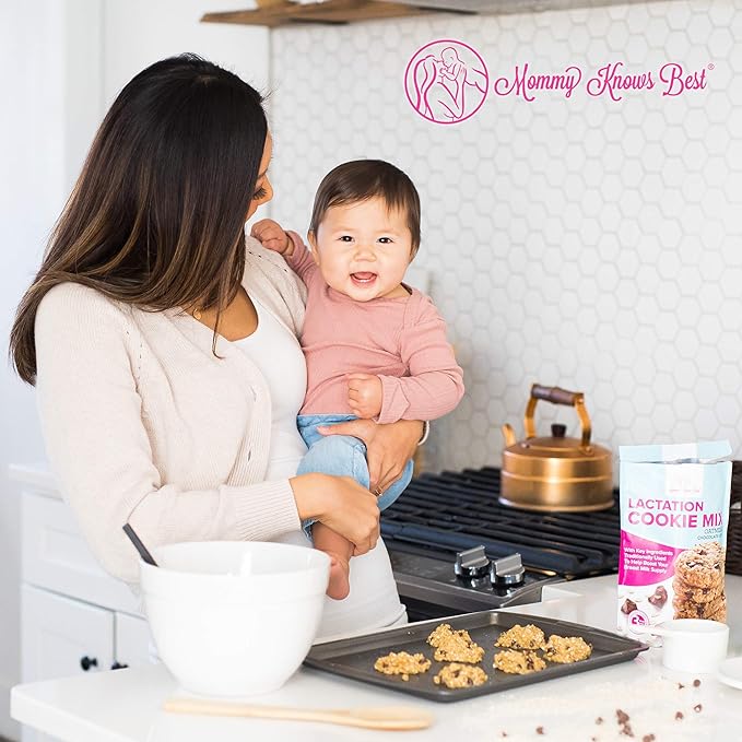 Lactation Cookies Mix - Gluten Free and Dairy Free Oatmeal Breastfeeding Cookie Supplement Support