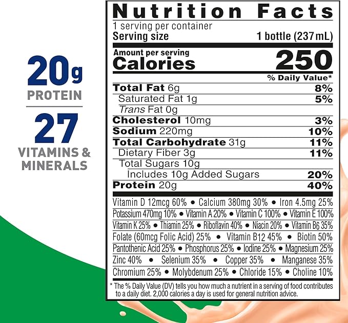BOOST High Protein with Fiber Ready to Drink Complete Nutritional Drink, Creamy Strawberry, 8 fl oz