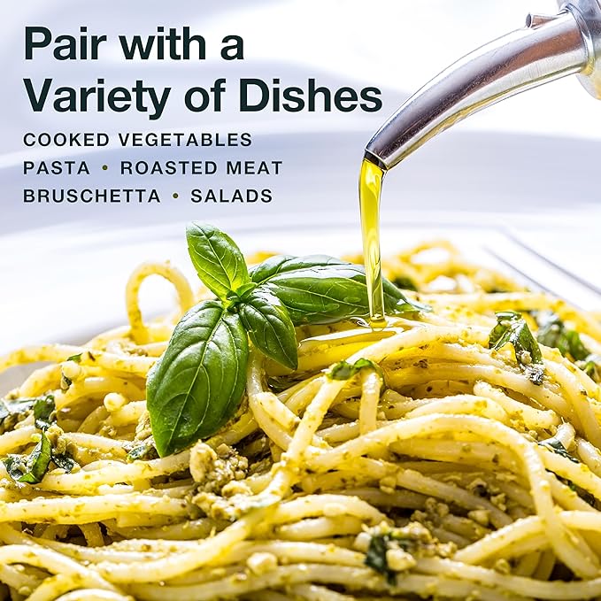 Flavorful Italian Extra Virgin Olive Oil Cold Pressed - Robust Olive Oil for Cooking and Frying