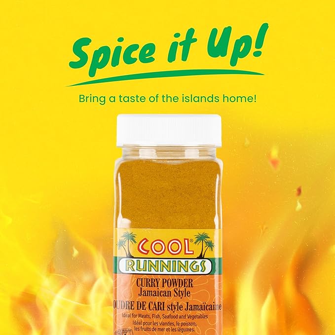 Cool Runnings Jamaican Style Curry Powder 500g - Aromatic and Flavorful Blend for Curries, Meats