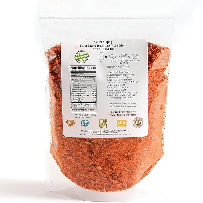 FIT Brine - Sweet & Spicy, 8oz | Premium Meat Tenderizer & Seasoning | Flavor-Packed & All-Natural