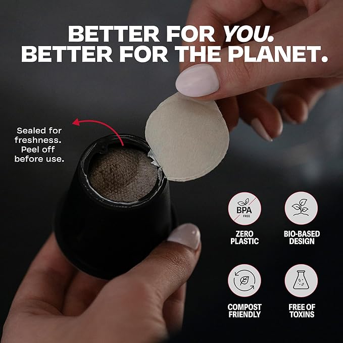 Danger Coffee by Dave Asprey, Remineralized, Mold Free & Lab Tested Compostable Pods | Medium Roast