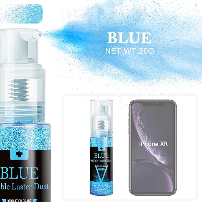 Edible Glitter Spray - 20g Luster Dust Edible Glimmer Powder for Sparkling Cocktails, Cake
