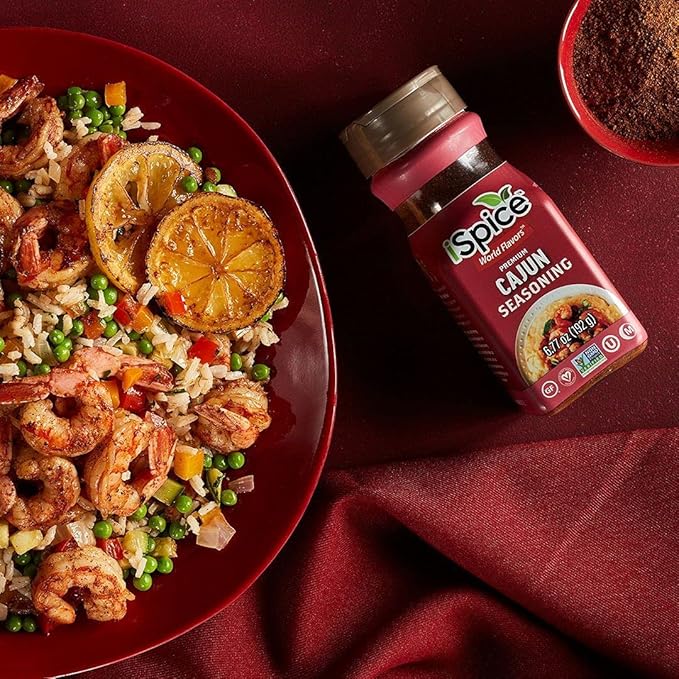 iSpice - Sugar-Free CAJUN SEASONING World Flavor Super Spice Blend | All Natural | Ready to use as