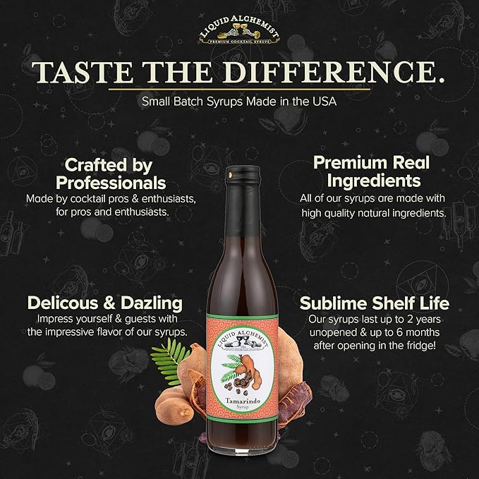 Liquid Alchemist Tamarind Syrup for Cocktails - Real Ingredients Make our Tamarindo Syrup the