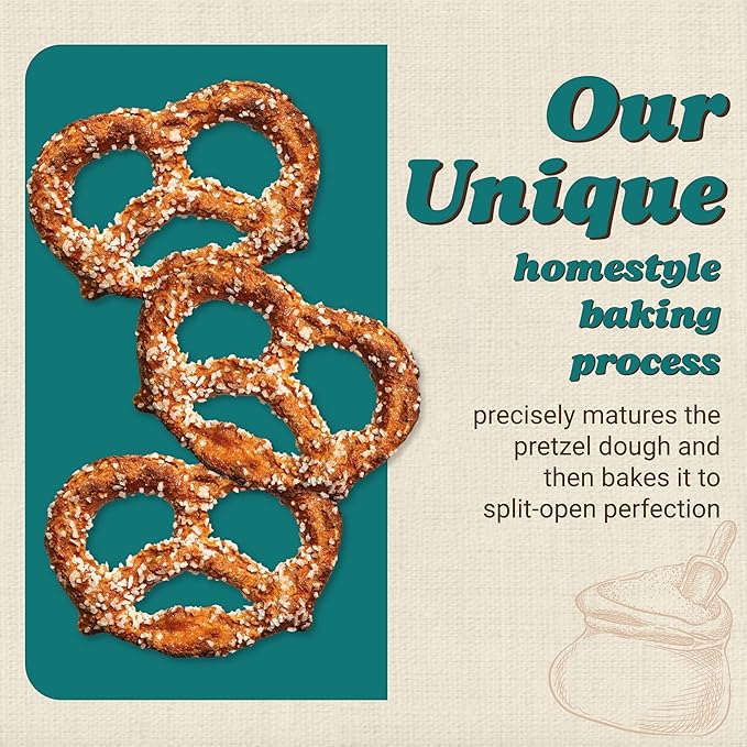 Unique Snacks Multi-Grain Splits Pretzel, Delicious Homestyle Baked Snack Bag, Vegan, OU Kosher
