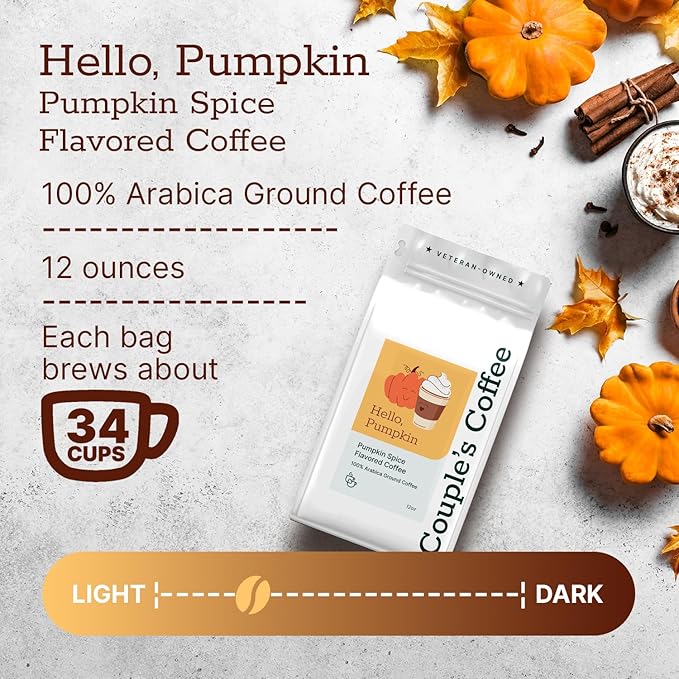 Couple?™s Coffee Ground Coffee | Gives Back to Military Families | Hello Pumpkin | Medium Roast