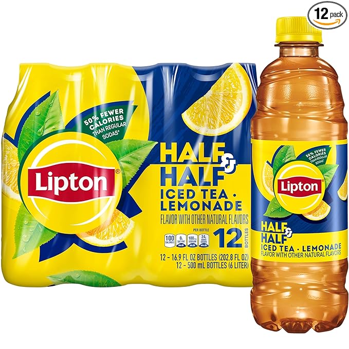 Lipton Iced Tea and Lemonade, 16.9 Fl Oz Bottles (Pack of 12)