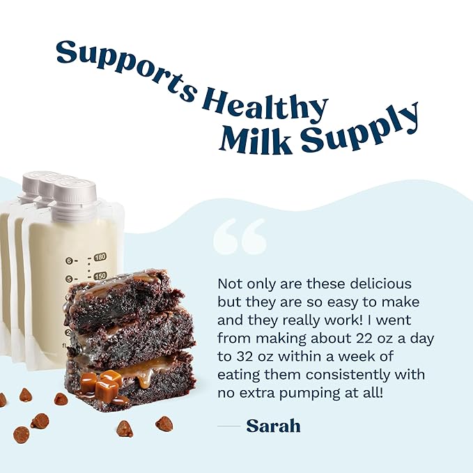 Lactation Cookies Mix - Chocolate Butterscotch Brownies Breastfeeding Cookie Supplement Support for