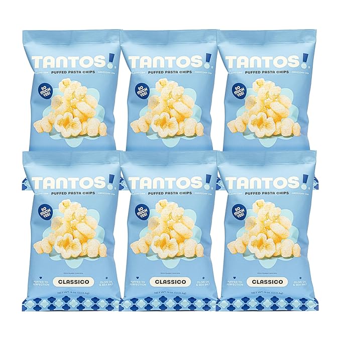 Tantos! Puffed Pasta Chips ??Healthy Pasta Snack by Top Chef Joe Sasto ??Plant-Based, Low Calorie