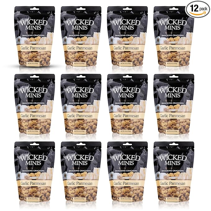 Wicked Minis Soup & Oyster Crackers - Saltine Crackers Salted Flavored Mini Puffed Soup Cracker