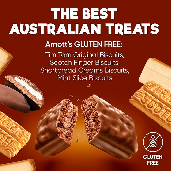 Gluten Free Biscuit Variety Pack ??4-Pack Assortment Featuring Tim Tam, Scotch Finger, Mint Slice &