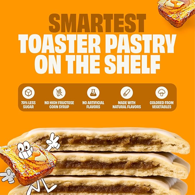 Smart Tart Toaster Pastries Maple Cinnamon - Low Sugar Snacks, Healthy Breakfast Pastry, On the Go