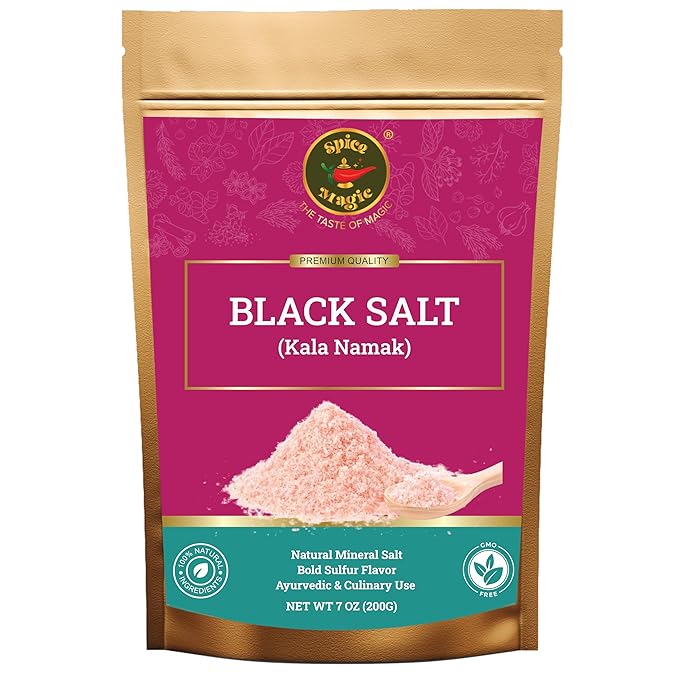 Spice Magic Black Salt (Kala Namak) ??Authentic Indian Mineral Salt | Unique Tangy Flavor for
