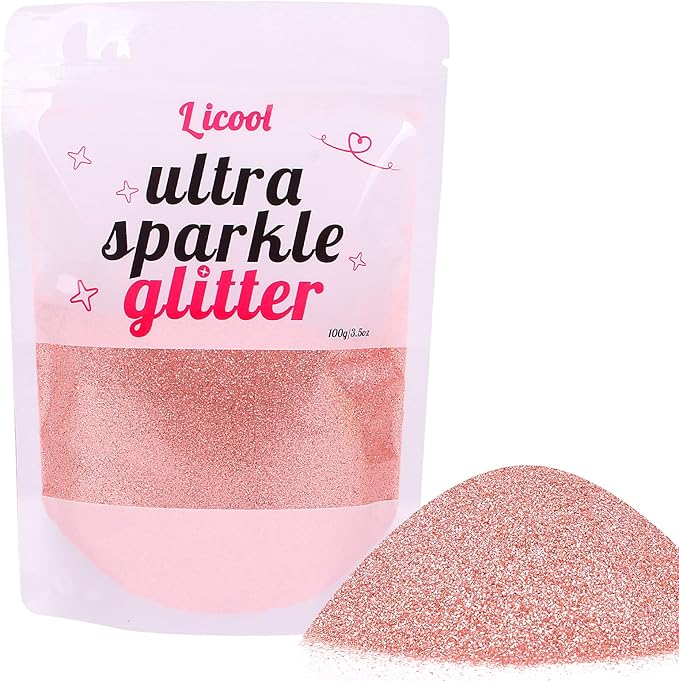 Holographic Fine Glitter, 100g/3.5oz Extra Fine Glitters Powder Packs for Resin, Craft Glitter for
