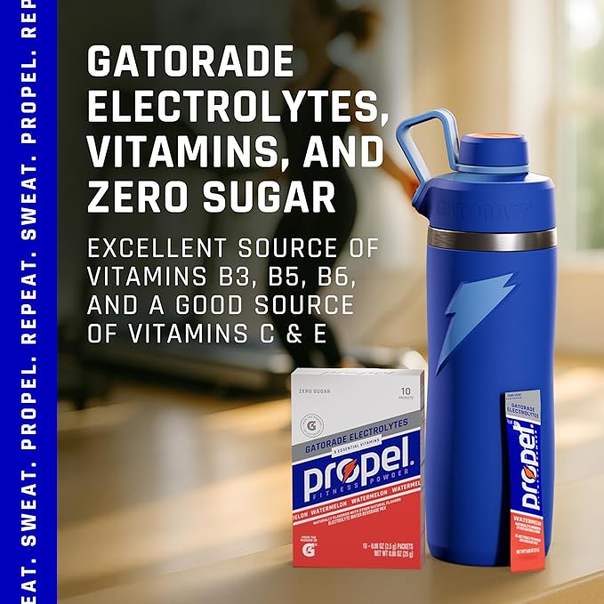 Propel Electrolyte Enhanced Water Drink Mix Powder Packets, Watermelon, Zero Calorie & Zero Sugar