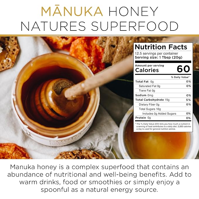 PURITI Manuka Honey MGO 300+ / UMF 10+ | 100% Pure Genuine Raw Manuka Honey | 8.8 Oz / 250g |