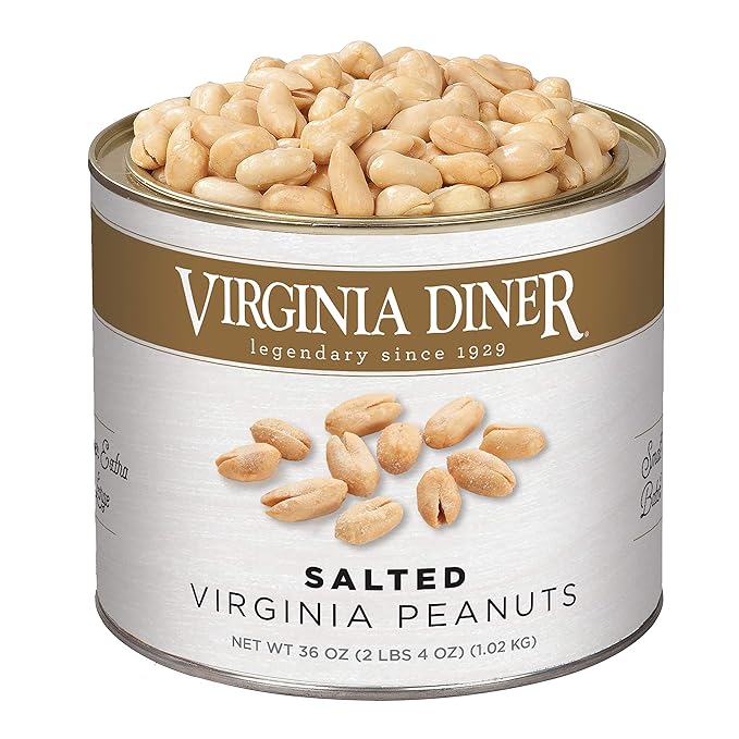 Virginia Diner Natural XL Blister Roasted Virginia Peanuts, Heart Healthy, All Natural, 36 Ounce