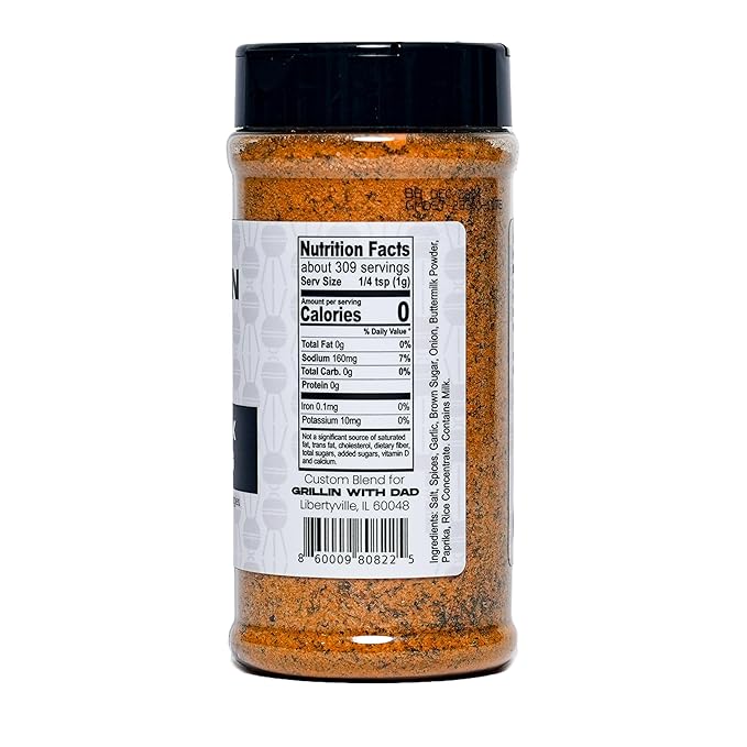 Grillin With Dad Steak Seasoning - Great Tasting Beef Seasonings - Contains Herb, Garlic and Spices