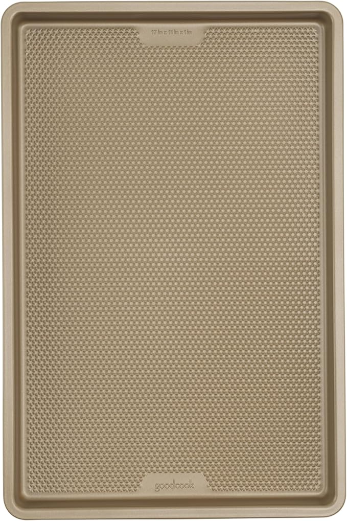 GoodCook BestBake Nonstick Textured Carbon Steel Cookie Sheet, 11" x 17", Large Baking Sheet, Even