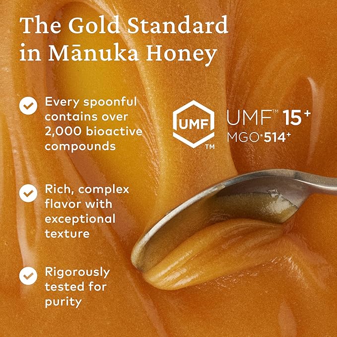 Comvita Manuka Honey UMF 15+ (MGO 514+) - Raw Manuka Honey New Zealand, Pure & Unpasteurized