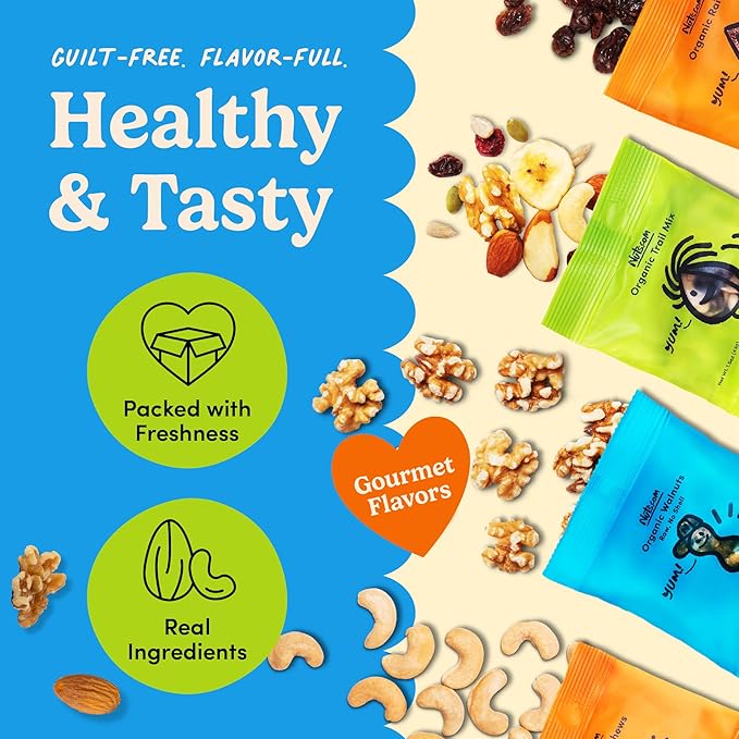 Nuts.com ??Organic Dried Fruit and Nuts Variety Box ??Gourmet Assortment for Summer and Festive