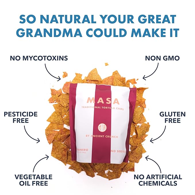 MASA Chips - Cobanero Tortilla Chips - Handmade Corn Tortillas - Spicy Chips & Snacks - Naturally