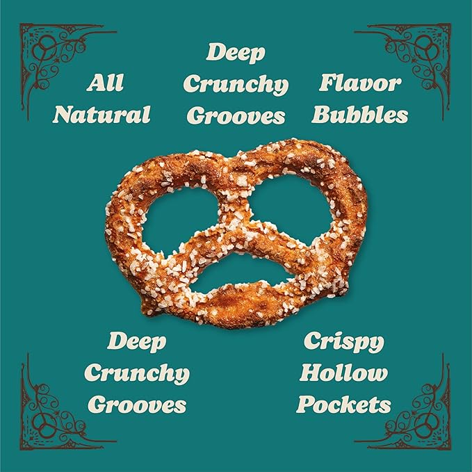 Unique Snacks Extra Salt Splits Pretzels, Original Split-Open Pretzels, Delicious Homestyle Baked