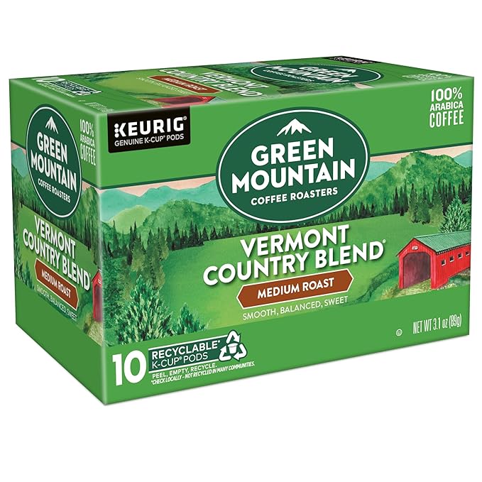 Green Mountain Coffee Roasters Vermont Country Blend Keurig Single-Serve K-Cup Pods, Medium Roast