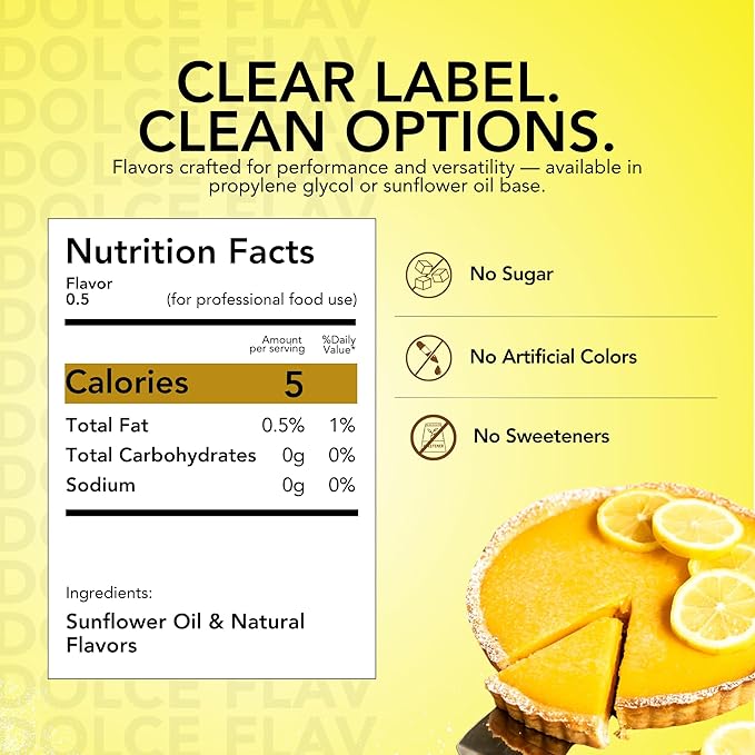 Lemon Flavor Concentrate for Food & Cosmetics ??2 Oz. Multipurpose Lemon Flavouring Oil for Lip