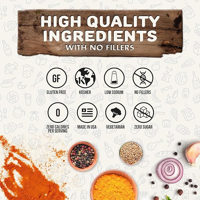 Ranch Seasoning by Flavor God, Sugar Free Ranch Substitute Low Sodium Seasoning, Gluten-Free Dry