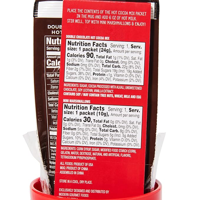 Hot Chocolate Gift Set Made with Ghirardelli, Includes 1 Single-Serve Packet of Ghirardelli Double