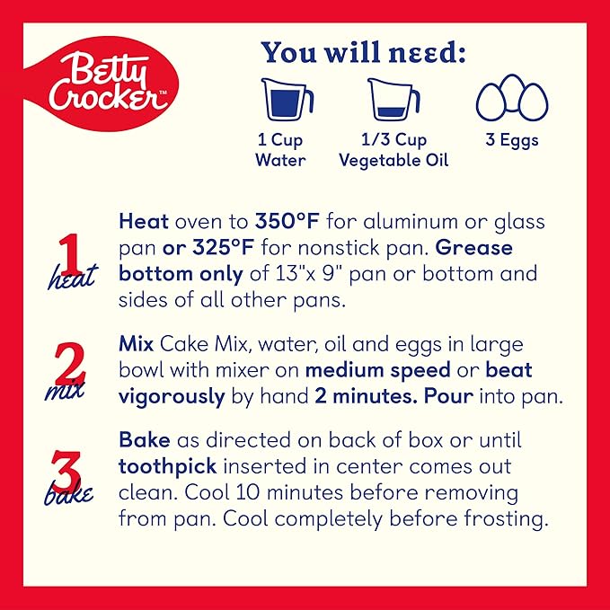 Betty Crocker Delights Super Moist Spice Cake Mix, 13.25 oz. (Pack of 12)
