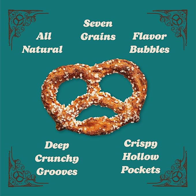 Unique Snacks Multi-Grain Splits Pretzel, Delicious Homestyle Baked Snack Bag, Vegan, OU Kosher