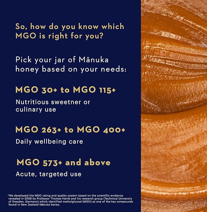 Manuka Health UMF 13+/MGO 400+ Manuka Honey (250g/8.8oz), Superfood, Authentic Raw Honey from New