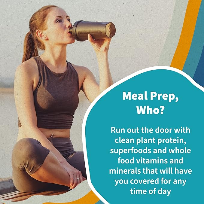 Garden of Life Meal Replacement Shakes, Vegan, Raw, Organic, Lightly Sweet Protein Powder with