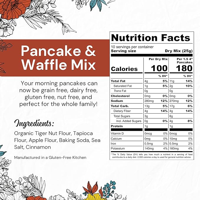 eat G.A.N.G.S.T.E.R. Vegan Pancake & Waffle Mix - Allergy-Friendly Baking Mix, Grain-Free, No