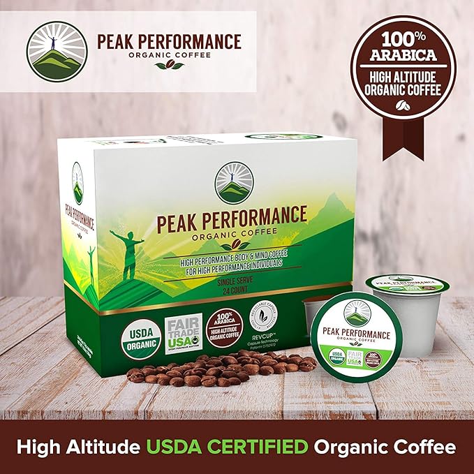 USDA Organic Coffee Pods. Compatible With K-CUP And Keurig Machines. High Altitude USDA Organic
