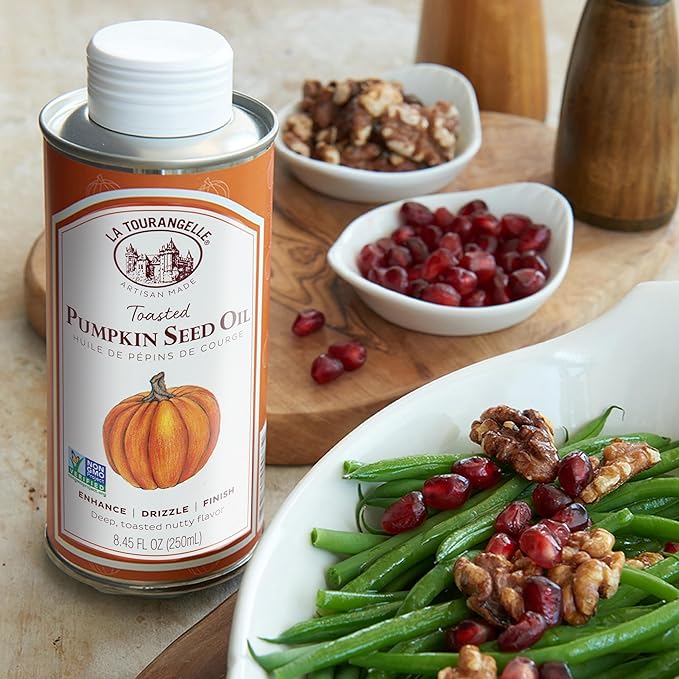 La Tourangelle, Toasted Pumpkin Seed Oil, Great for Cooking, Salad Dressings, Pastas, and Spreads