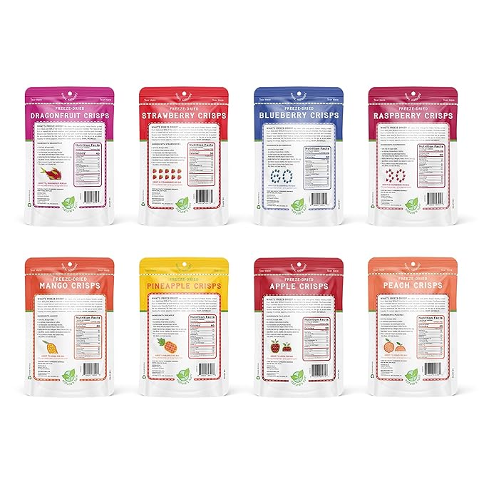 Nature’s Turn Freeze-Dried Fruit Crisps –Healthy, Gluten-Free,Crispy & Delicious,Plant-Based Snack